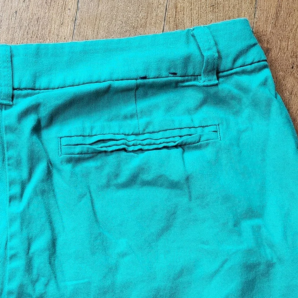 J.Crew Green Cotton Shorts Size 12